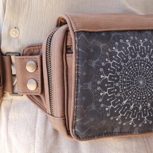 Utility Belt Bag: Festival Hip Pack with Reflective Print
