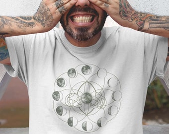 Moon Phases T-Shirt: Organic Cotton Astrology Shirt