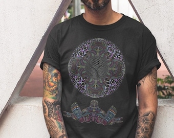 Heilige Geometrie T-Shirt: Psychedelische Festival Kleidung