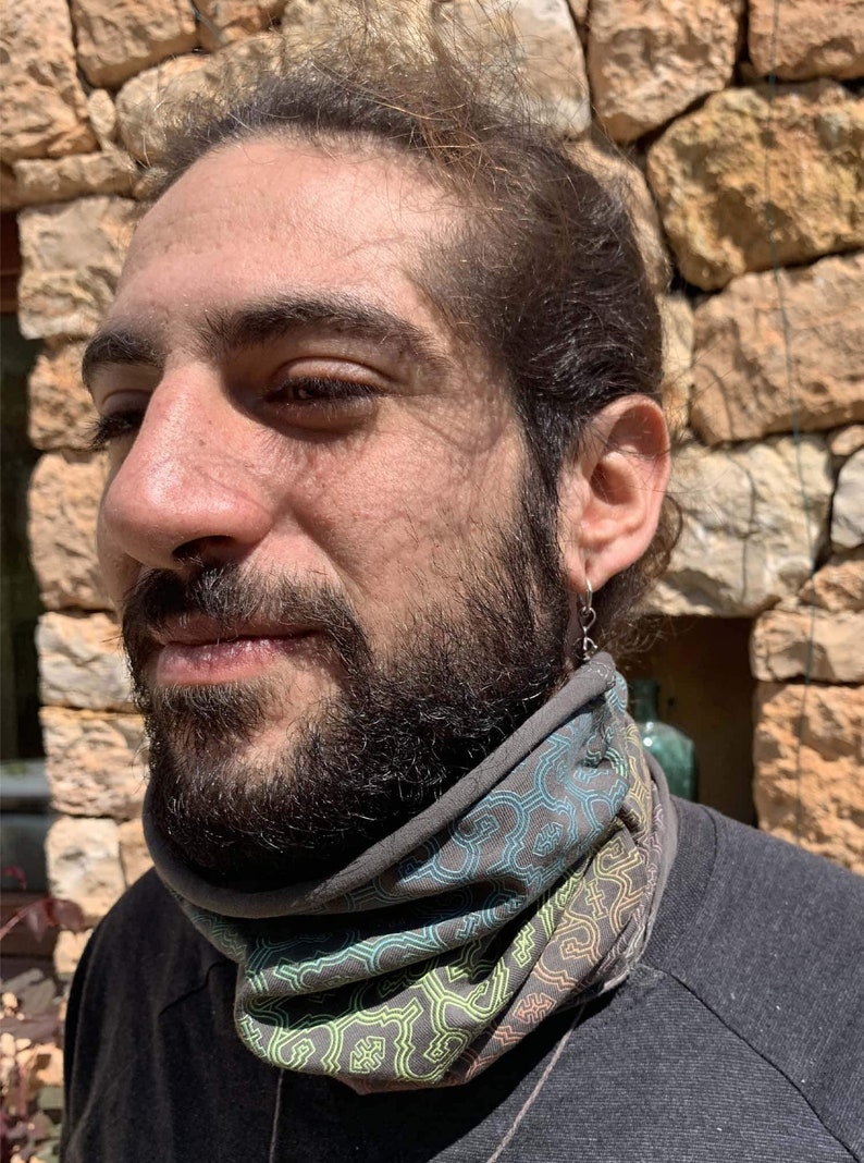 Cotton Neck Gaiter for Men Cotton Facemask SHIPIBO Etsy