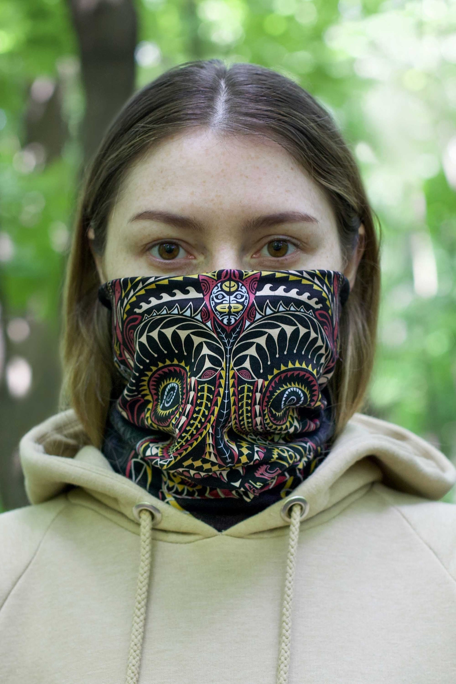 Cotton Neck Gaiter for Men Cotton Facemask TA MOKO Full Etsy