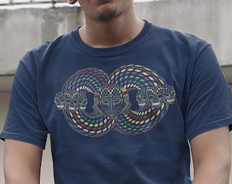 Infinity loop shirt, neurodiversity shirt, sacred geometry shirt, sacred geometry tee, psychedelic shirt, spiritual shirt - TRINFINITY LOOP
