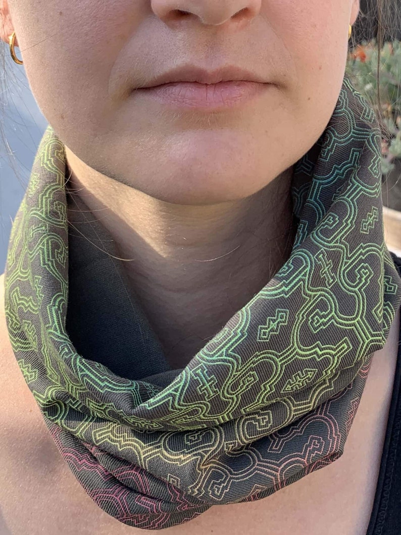 Cotton Neck Gaiter for Men Cotton Facemask SHIPIBO GRADIENT Etsy