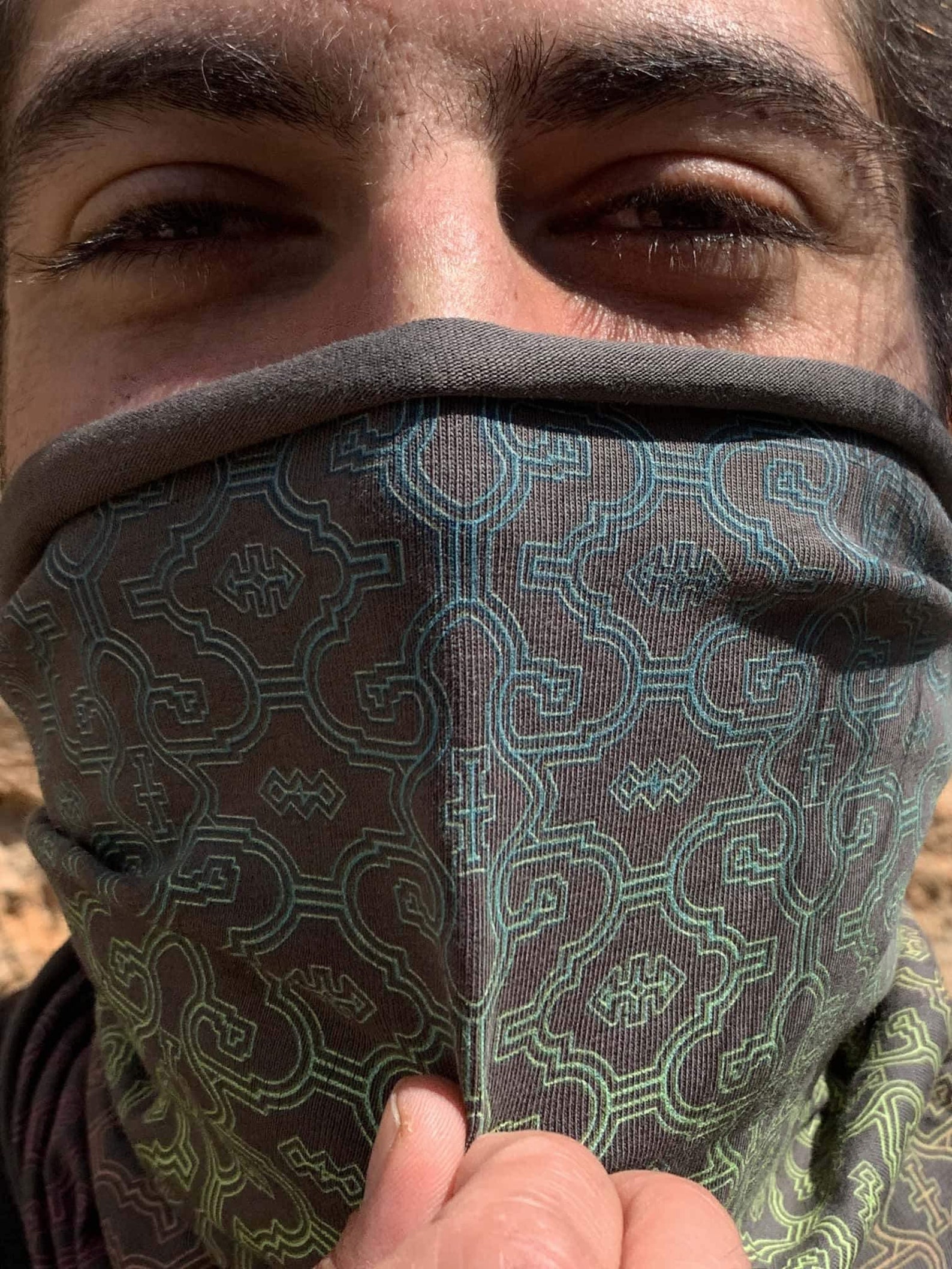 Cotton Neck Gaiter for Men Cotton Facemask SHIPIBO GRADIENT Etsy