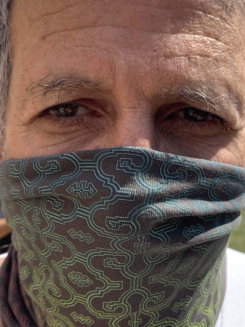 Cotton Neck Gaiter for Men Cotton Facemask SHIPIBO GRADIENT Etsy