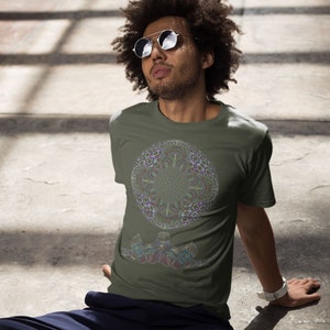Sacred Geometry T-Shirt: Organic Cotton Psychedelic Festival Tee