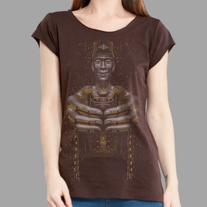 Psychedelic shirt women - SECOND CUP - shipibo shaman women t-shirt, uv reactive shirt women, sacred geometry shirt women.