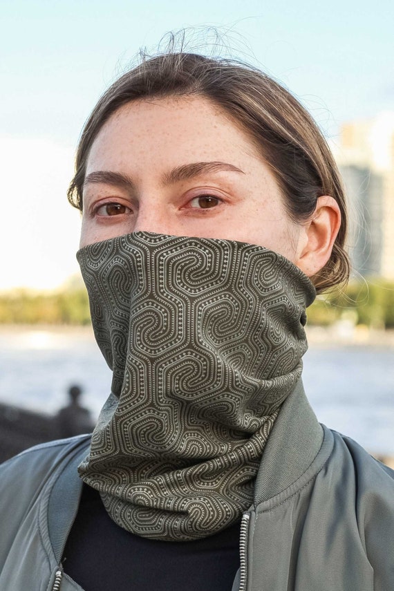 Neck Warmer Snood, Cotton Neck Gaiter Face Mask - MORCELS