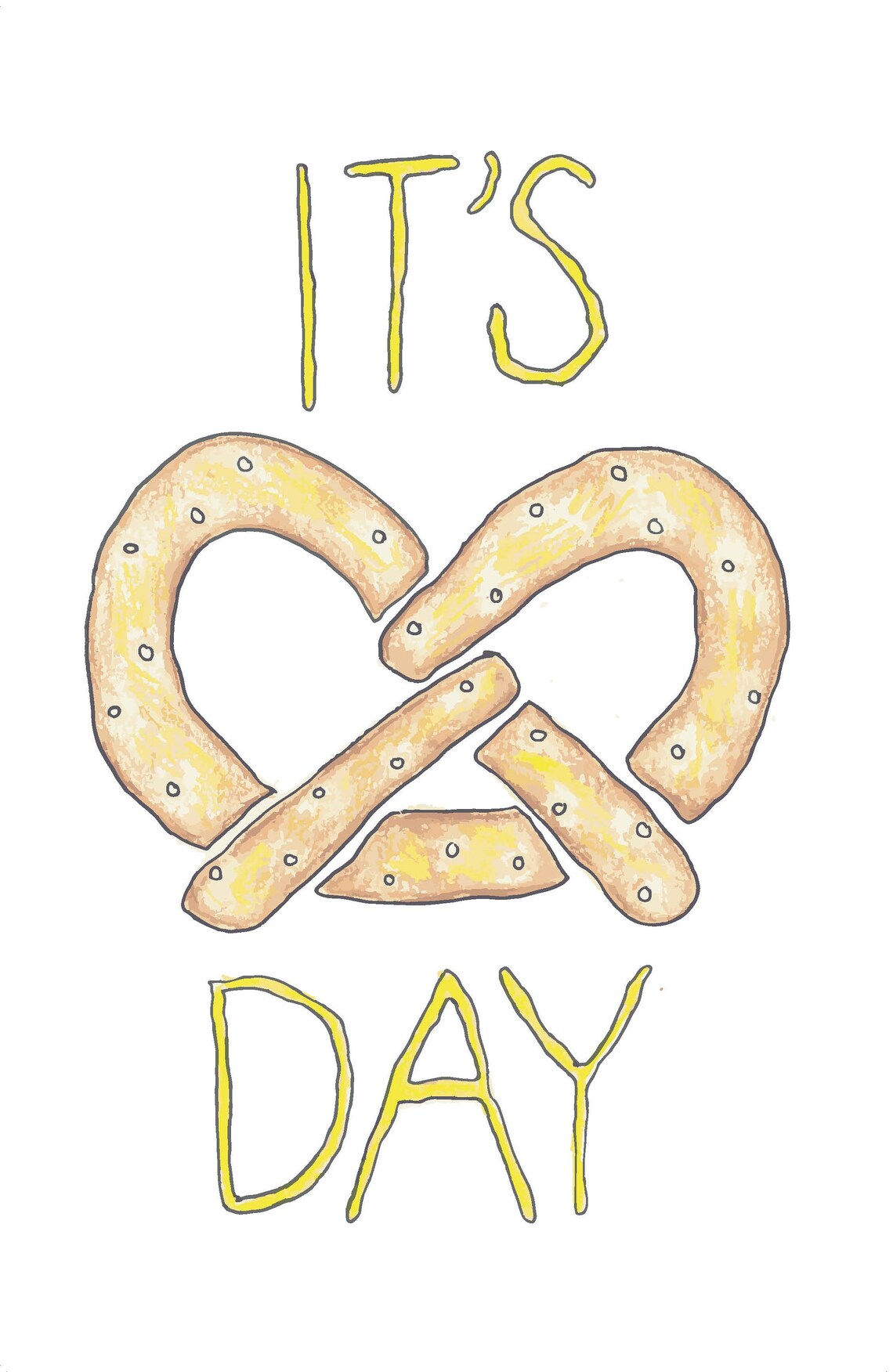 It's Pretzel Day The Office Poster Digital Download - Etsy España