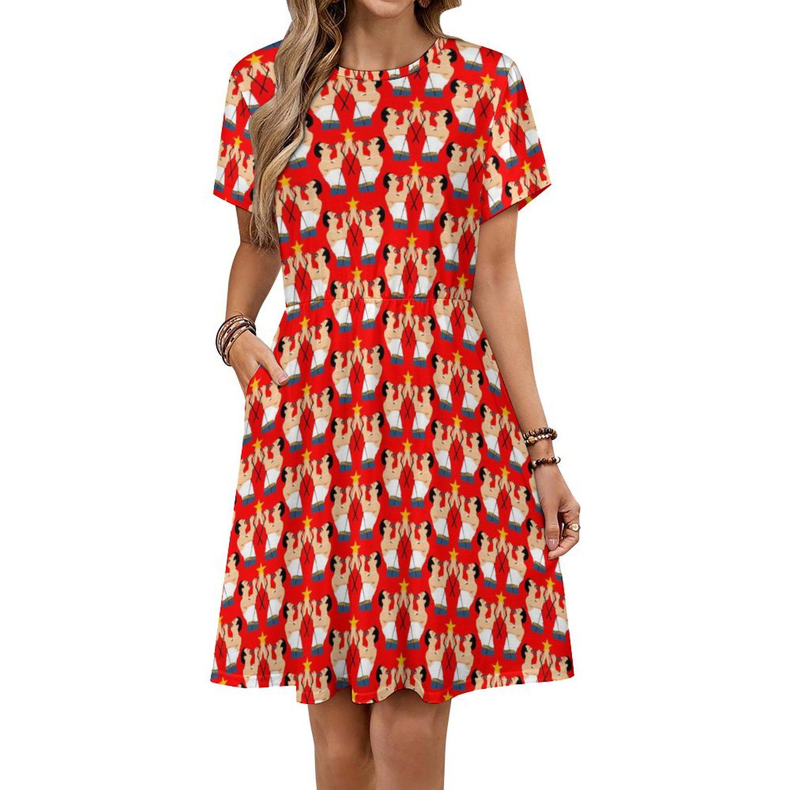 Robe Rhapsody Junior Taille L – Robe Courte Trapèze Fleurie, Manches Longues? Non, Sans Manches!