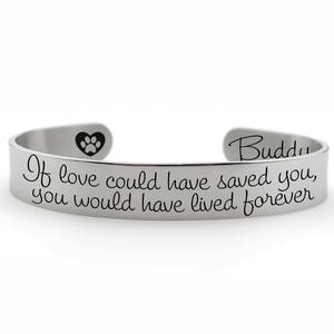 Mémorial - si l’amour vous aurait pu sauver, vous aurait vécu éternellement-souvenir-sympathie cadeau - patte infini
