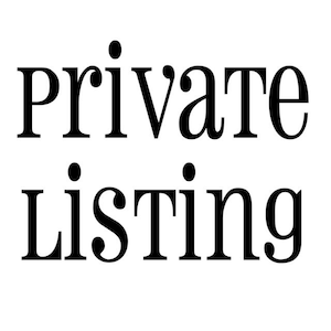Private listing- Return Shipping