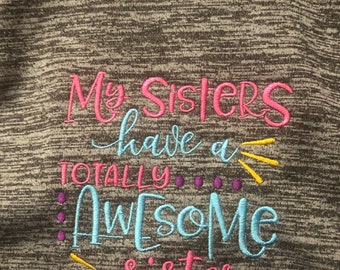 Awesome sister tee