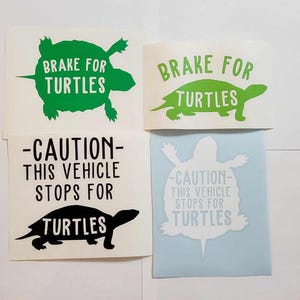 Turtle Crossing Decal