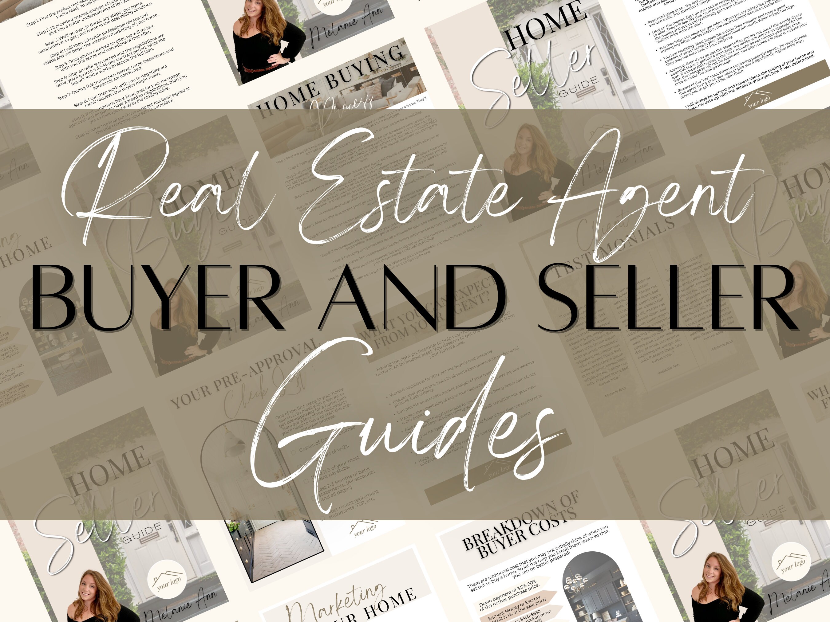 Real Estate Home Buyer and Seller Guide Bundle, Real Estate Template ...