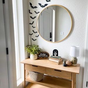 Halloween black wall bats, wall bats, black bats, bat wall decor, halloween, wood bats for wall, bat wall, freakin bats, I love halloween