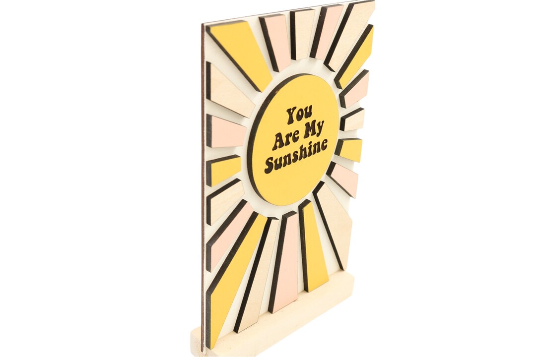 Boho Sunshine Standing Sign, 3D Sunshine Sign, You Are My Sunshine