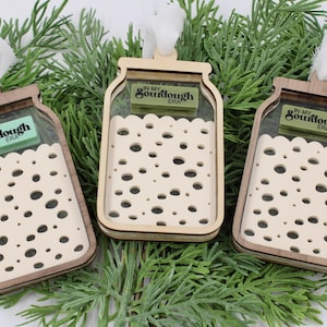 Sourdough ornament, custom sourdough merch, sourdough era, in my sourdough era, Christmas ornament, sourdough starter