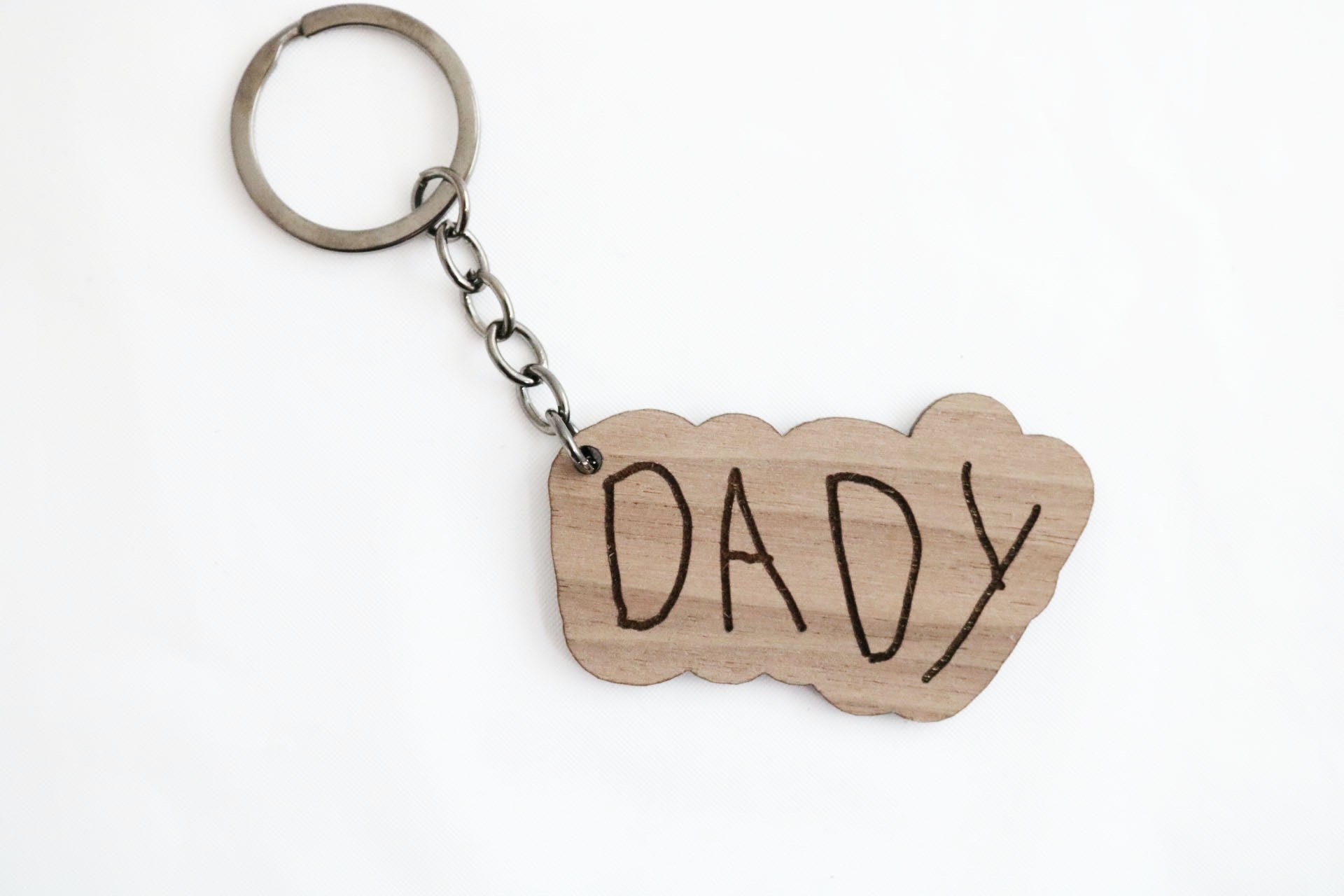 Custom Handwriting Engraved Keychain Handwriting Engraved Etsy UK