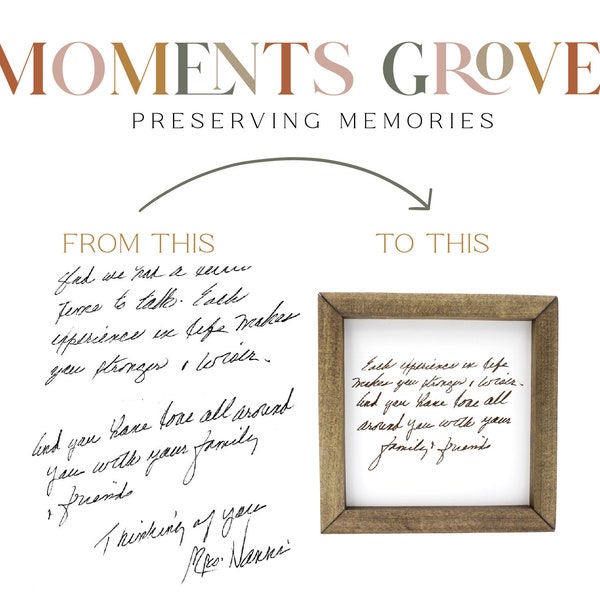 Custom Handwriting Sign - Etsy