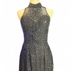 Beaded Halter Prom Dress - Etsy