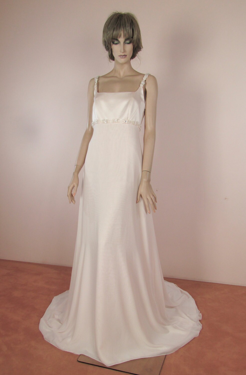 90's Vintage Wedding Dress Vintage Empire Style Empire Etsy UK