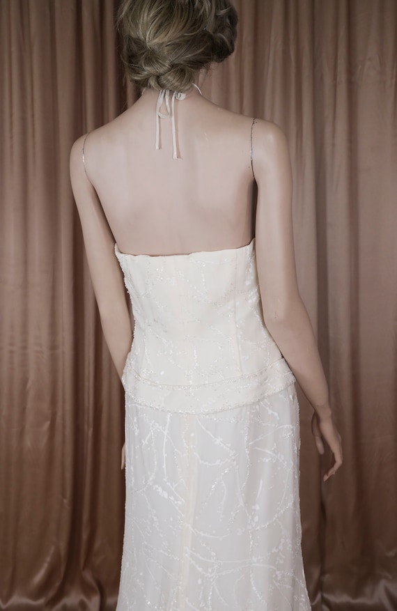90's Vintage Wedding Dress - Elegant bridal gown … - image 5