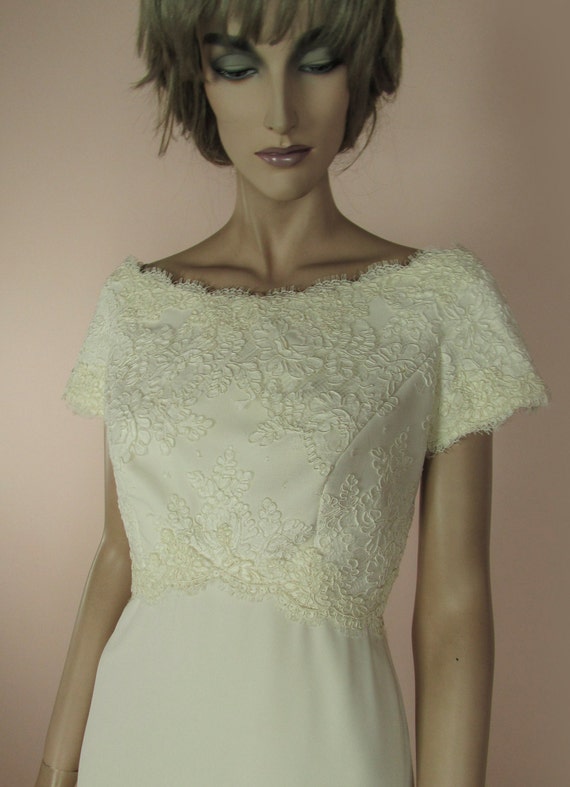90 S Vintage Wedding Dress Ivory Wedding Dress From The Etsy