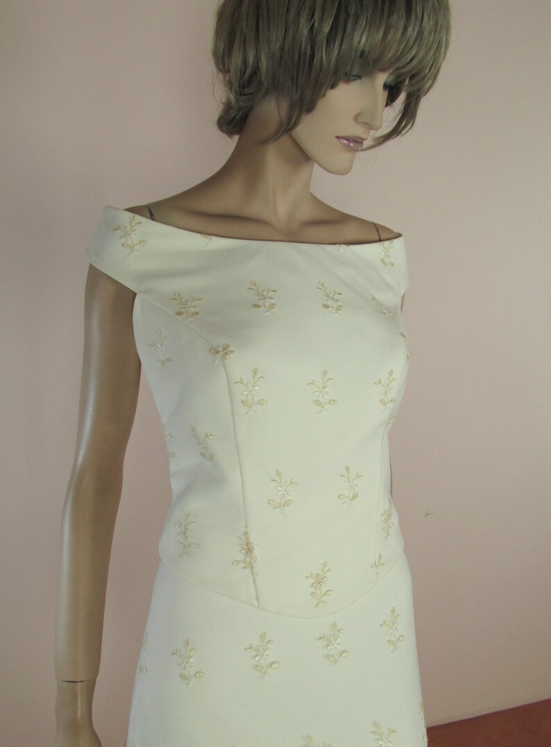 Vestido De Boda De La D U00e9cada De 1990 U2013 Dos Piezas Vestido Rom U00e1ntico De Encaje Vestido De Novia Una L U00ednea De Vestido De Novia 90 S Vintage Vestido De Novia Bodas