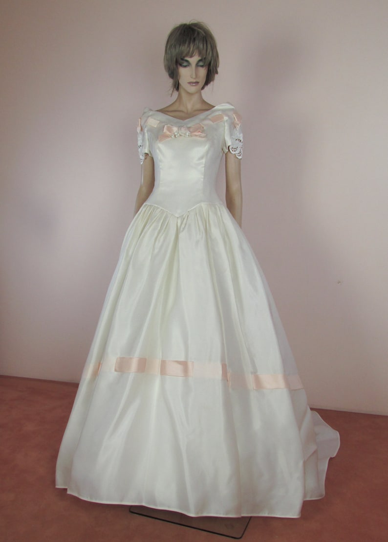 Vintage wedding Dress 90�s Bridal gown from 1990s Etsy