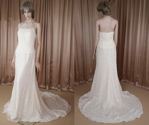 90's Vintage Wedding Dress - Elegant bridal gown … - image 1