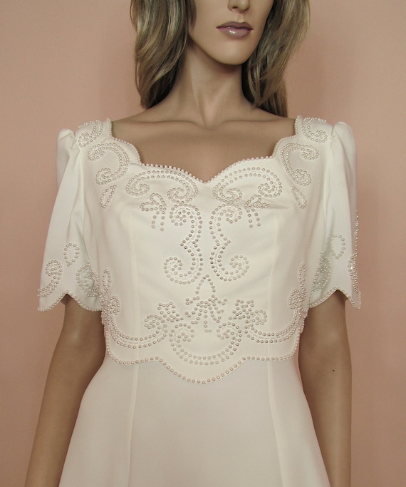 Scalloped wedding dress from 90s - Wedding dress -