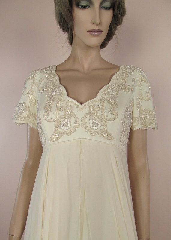 90's Vintage Wedding Dress - Vintage Empire style… - image 1