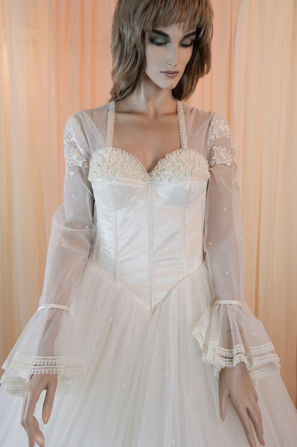 Romantic Wedding Dress 80s Ball Gown Cinderella Style - Etsy