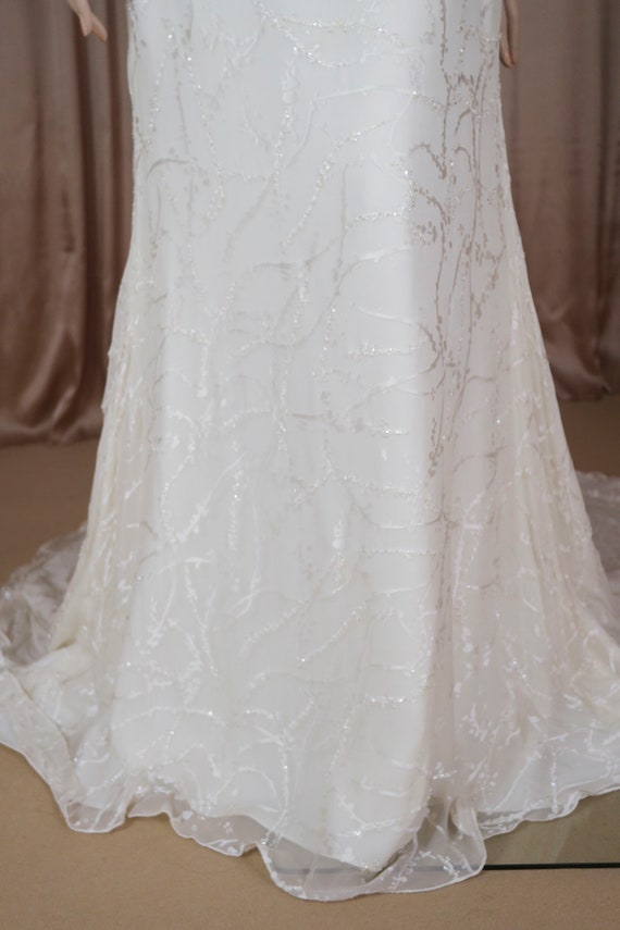 90's Vintage Wedding Dress - Elegant bridal gown … - image 9
