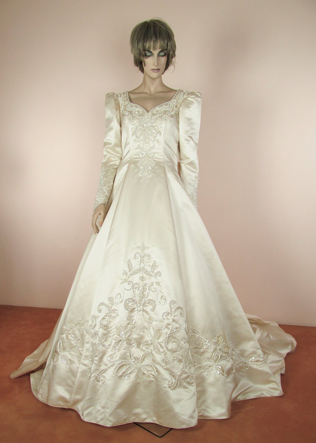 Vestido de novia vintage de los años 90 Elegante vestido | Etsy México