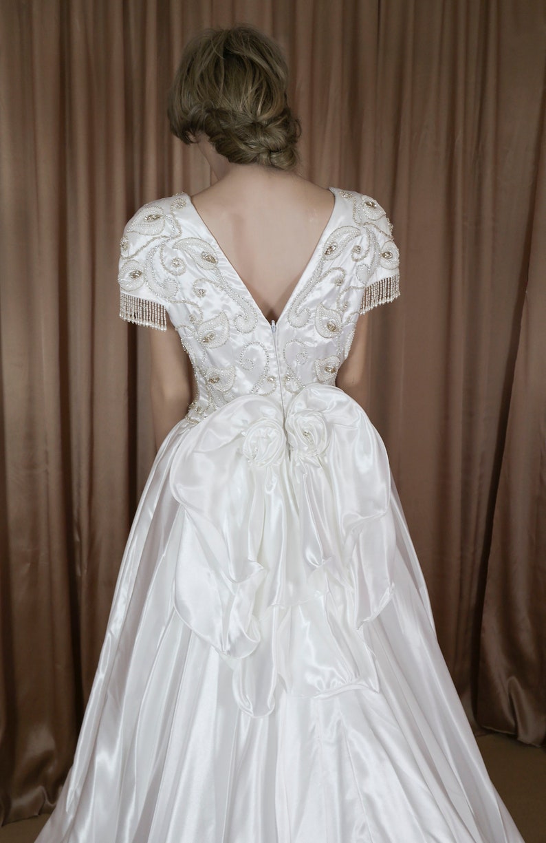 Wedding dress 80s Vintage 1980s Princess Diana Style Etsy