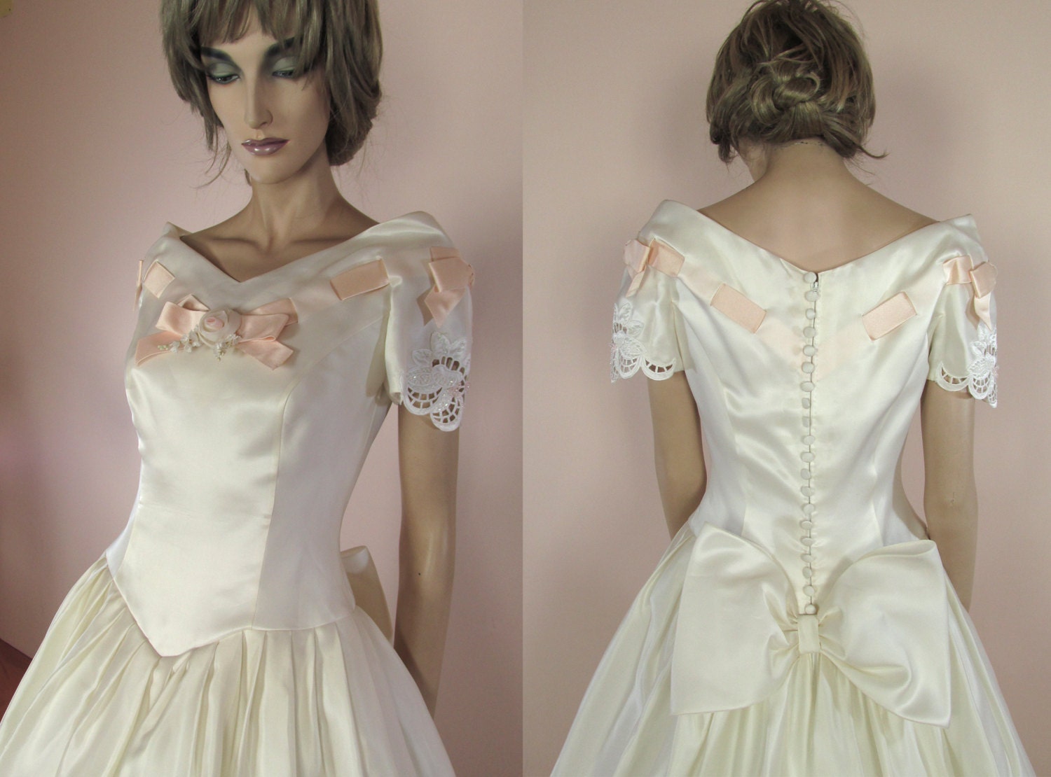 Vintage wedding Dress 90�s Bridal gown from 1990s Etsy