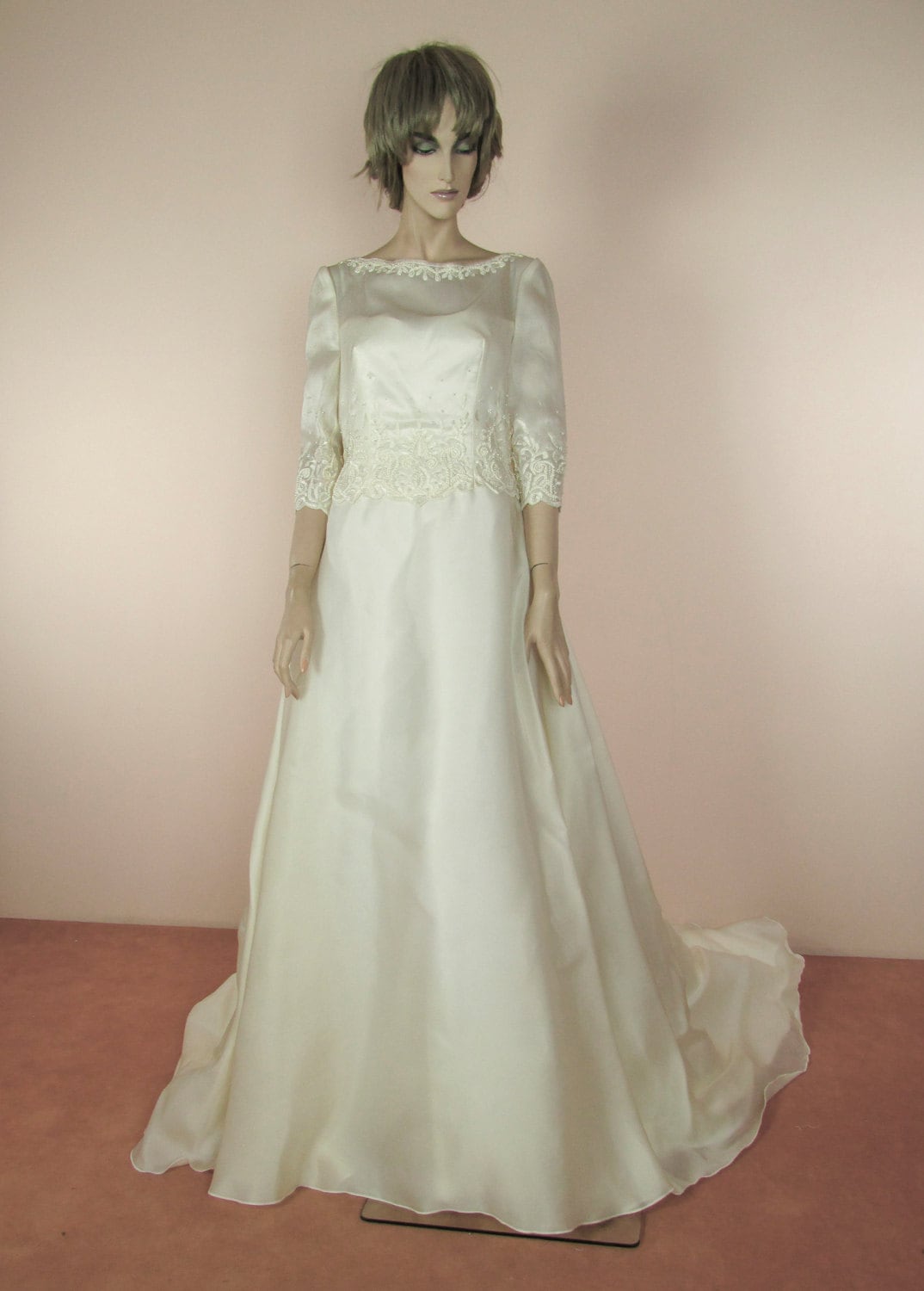 Años 90 Vintage Vestido de novia vestido de boda de la | Etsy España