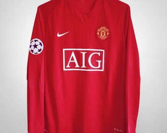 2007-2008 Manchester United Ronaldo #7 Home Shirt, Retro Football Jersey Ronaldo