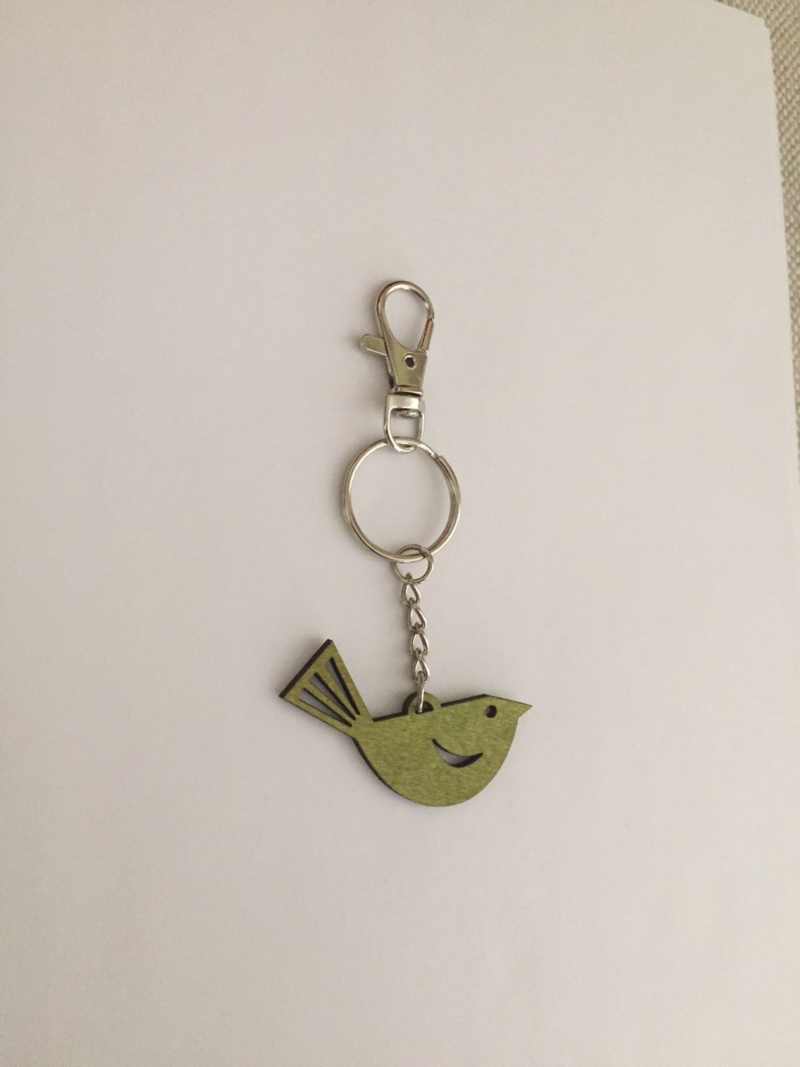 Personnalisable Bird Keychain Nature Key Ring Pivotd Lanyard Etsy