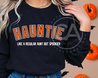 HAUNTIE PNG Auntie Haunted Spooky Halloween Aunt