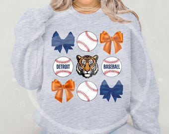 Baseball i łuki DETROIT TIGERS PNG
