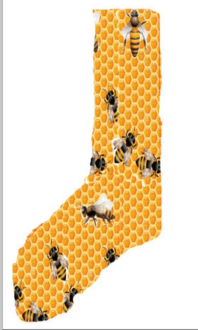 Honey Bee Crew Socks