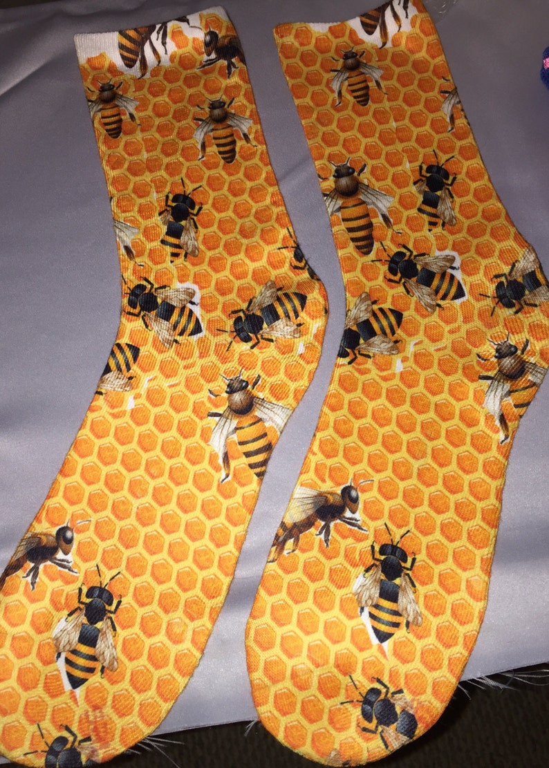Honey Bee Crew Socks