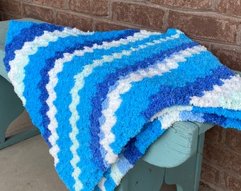 Blue Wave bébé afghan