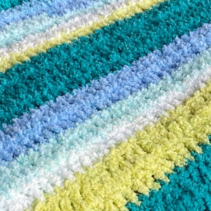 Seaside Chenille Stripe Baby Afghan image 3