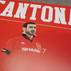 Eric Cantona The King MUFC Ooh Aah Cantona (A3 POSTER PRINT) image 4