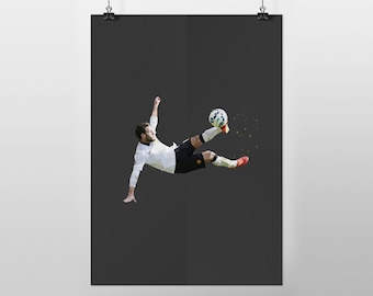 Juan Mata Bicycle Kick Manchester United vs Liverpool MUFC Juanfield (A3 POSTER PRINT)