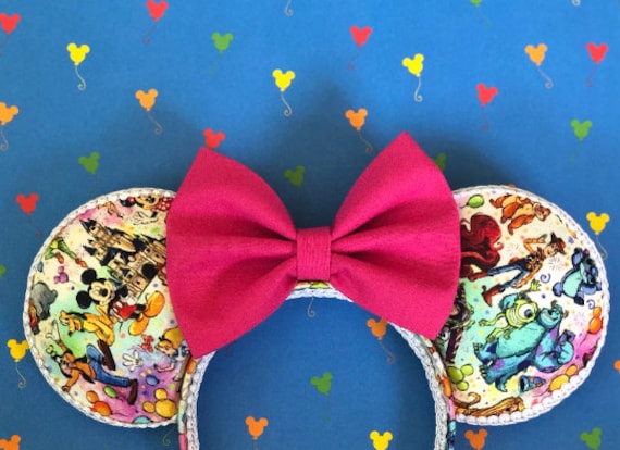 Pixar and Disney Smaller Print Characters Inspired Ears | Etsy